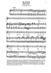 No.20. Aria di Mitridat 'Vado in contro al fato...' (Mitridate, re di Ponto)